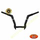 Guidons moto noir out space frico 5 inch