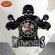 Horloges murale Biker Skull