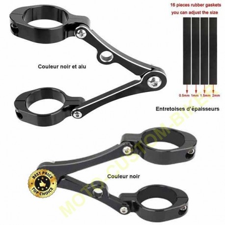 Supports de phare ciseau pour moto Harley et custom japonais