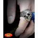 Bague biker sylver skull