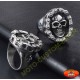 Bague biker skull