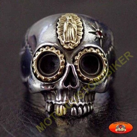 Bague biker Sainte vierge