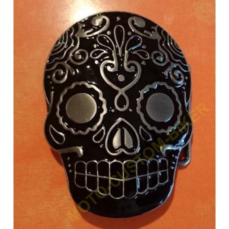 Boucle de ceinture dia de los muertos ou sugar skull