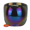 Visière bulle titanium pour casque jet