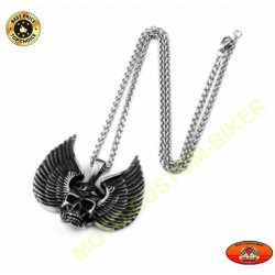 Pendentif skull wings