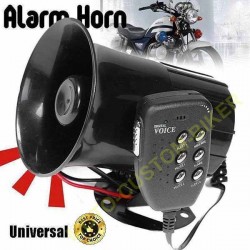 Le noir - Sirène pour Moto, haut-parleur 12V, 3 tons, alarme