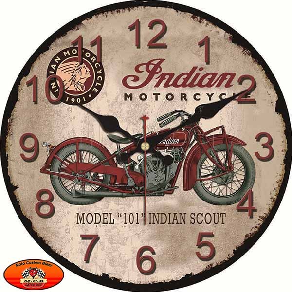Horloge Murale Personnalisée Motoconfort - Blanc - Quartz - Neuve