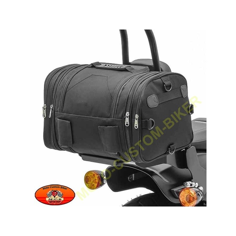 Bagage moto, sacoche arrière rouleau de 24-30 litres - Moto-Custom-Biker