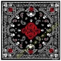 Bandana roses black