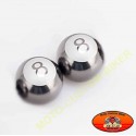 Bouchons de valves moto boule 8 CHROME