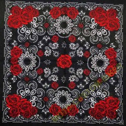 Bandana roses black