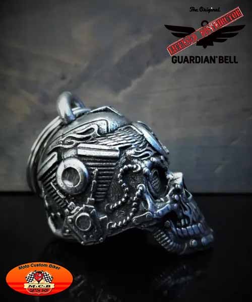 Clochette moto Motorhead Skull - Moto-Custom-Biker