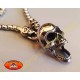 Pendentif mode Harley, skull bouche ouverte