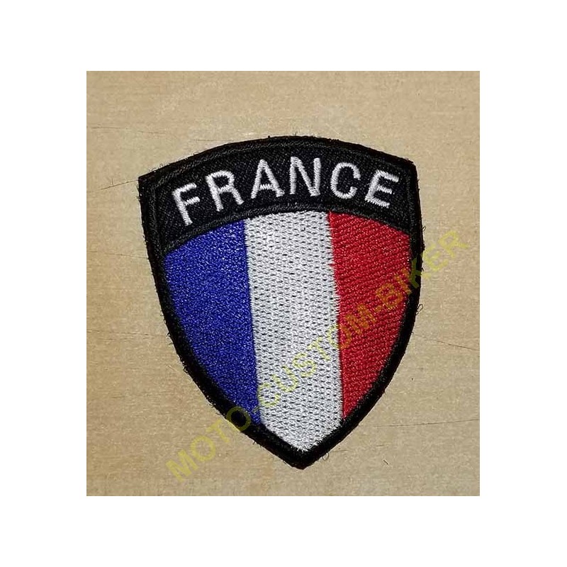 Patch, écusson drapeau Français - Moto-Custom-Biker