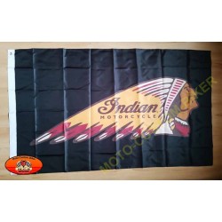 Drapeaux Indian motorcycle noir