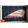 Drapeaux biker Indian motorcycle noir