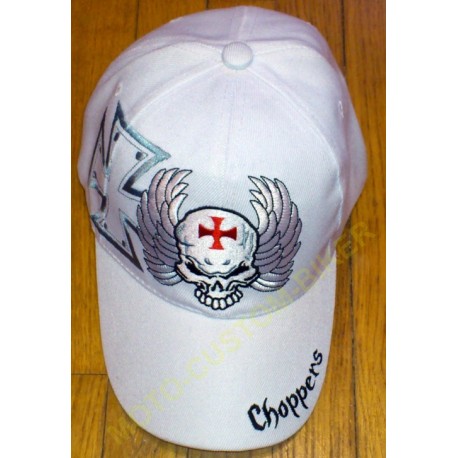 Casquette skull flaming