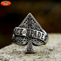 Bague biker ace of spades