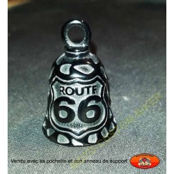 Clochette moto noir route 66