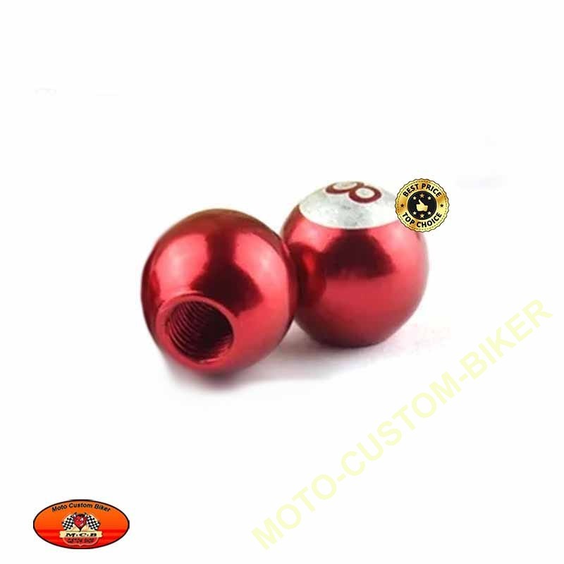 Bouchons De Valve Grenade En Alu – Lot De 4, Rouge, Pour Vélo, Moto, Voiture, Scooter, Style Personnalisé