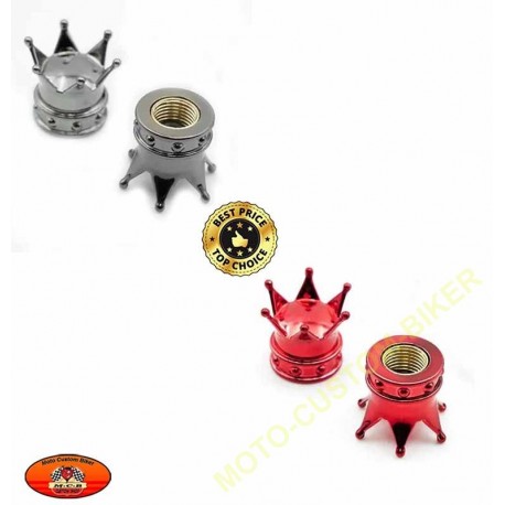 Bouchons de valves moto couronne