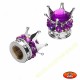 Bouchons de valves couronnes perles