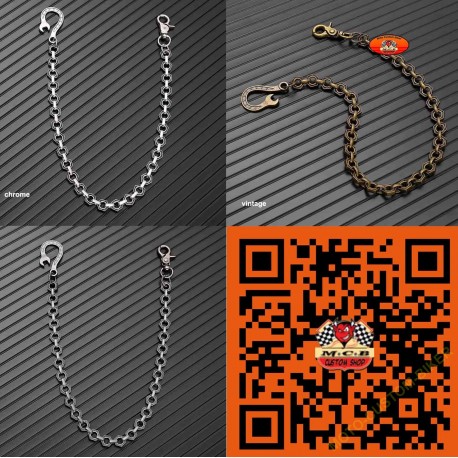 Chaine portefeuille ecrous