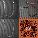 Chaine portefeuille ecrous