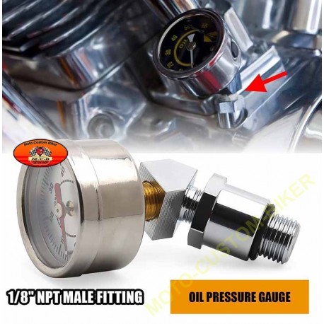 Manomètre d'huile pour Harley