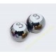 Bouchons de valves moto boule 8 CHROME