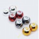 Bouchons de valves moto boule 8 CHROME