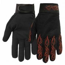 Gants moto mi saison flamme stripping taille 2XL