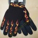 Gants moto saison flamme taille S