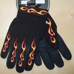 Gants moto saison flamme taille M