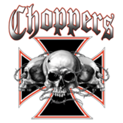 T shirt skull choppers