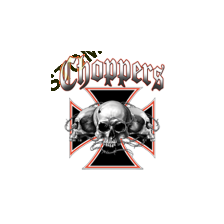 T shirt skull choppers