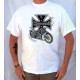 T shirt bike and skull