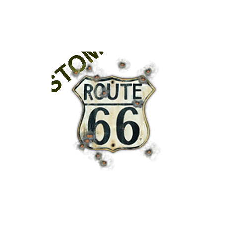 T shirt biker old road 66