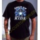 T shirt biker shut up and ride