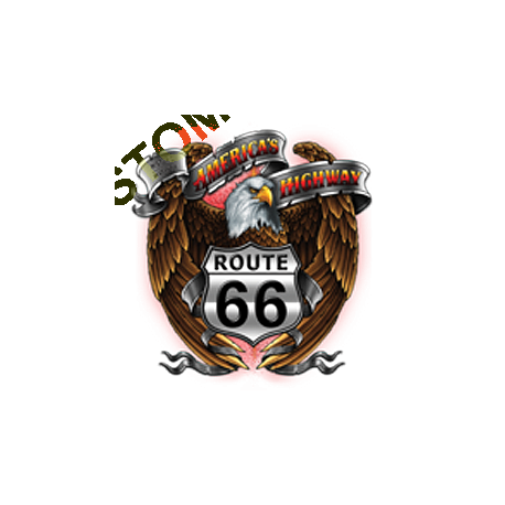 T shirt biker america's eagle road 66