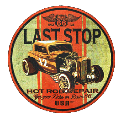 T shirt biker last stop hot rod