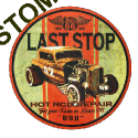 T shirt biker last stop hot rod