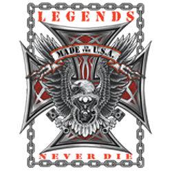 T shirt biker legend never die