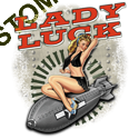 T shirt biker lady lucky