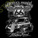 T shirt biker america's highway