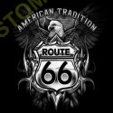 T shirt biker american tradition