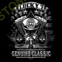 T shirt biker lucky 7