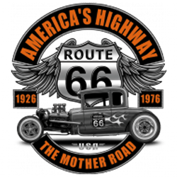 T shirt biker hot rod route 66