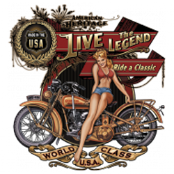 T shirt biker live the legend babe