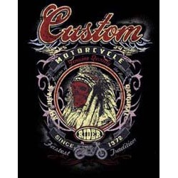 T shirt biker custom indian